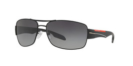 Prada Linea PS53NS DG05W1 Black/Grey Gradient Lens Mens Sunglasses 65mm - $197.01