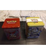 Empty Pokemon TCG Stackable Tins Lot of 3, NO CARDS OR COINS 1 New / 1 U... - $26.94 CAD