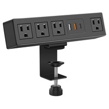 Desk Clamp Power Strip With Usb-A And Usb-C Ports, Desktop Mount Surge Protector - £43.95 GBP