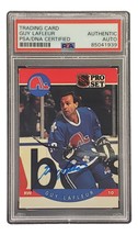 Ragazzo Lafleur Autografato 1990 Pro Set #250 Quebec Nordiques Hockey Card PSA / - £38.75 GBP