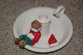 Vintage PartyLite Santa&#39;s Elves Taper Candle Holder Party Lite Elf - $10.00