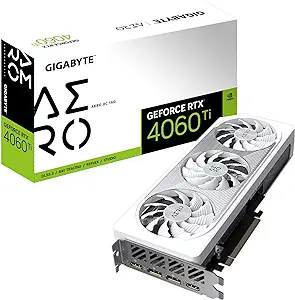 GIGABYTE GeForce RTX 4060 Ti AERO OC 16G Graphics Card, 3X WINDFORCE Fan... - $954.99
