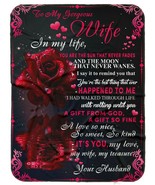 My Love My Life My Treasure Is You Red Rose Flower Blanket For Wife From... - £28.06 GBP+