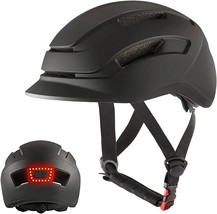 Bike Helmet For Men Women Adults With Led Rear Light, Adjustable Cycling Helmet - £41.40 GBP
