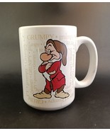Disney Jumbo Mug with Grumpy Dwarf from Sleeping Beauty, Definition of G... - $6.00