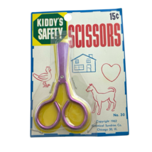 Kiddy&#39;s Safety Vintage Scissors Children&#39;s Pink 1960s No. 30 - $11.54
