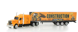 HO scale 1:87 Construction Semi Truck and trailer - $13.09