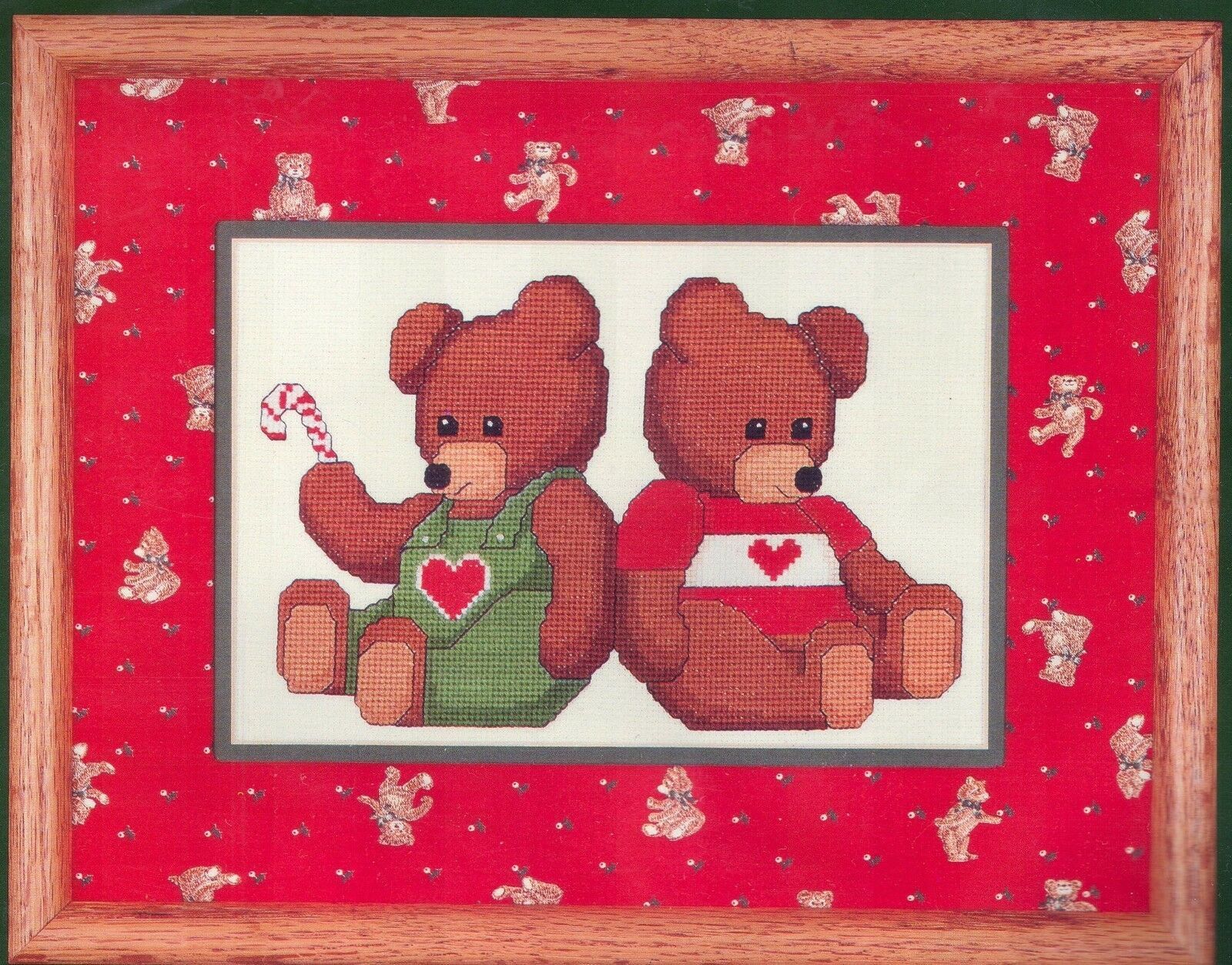 Dale Burdett Christmas Cross Stitch Kit Two Teddies Bears CCK202 1985 - $19.76
