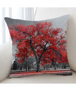 Autumn Red Tree Cushion Cover - $12.90