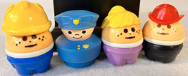 Fisher Price Little People Chunky  Police Construction Fireman Girl Vintage - £7.49 GBP