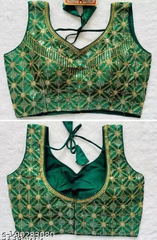 Punjabi Blouse All colors available Choli Baniyaan Sleevless Free Shippi... - $21.37
