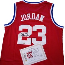Michael Jordan #23 Autographed NBA All-Star Jersey Red - COA - £610.84 GBP