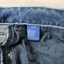 Apt 9 Capri Jeans Women’s Sz 4 (27×25) Low-Rise Embroidered Rhinestones Stretch image 6