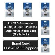 Lot Of 5-Gunmaster 38294/MTL099 Hardened Steel Metal Trigger Lock (Singl... - £21.14 GBP