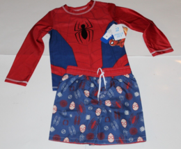 Spiderman 2-Piece Boys Set Rashguard Swim Trunks Size 5T Brand New - £27.97 GBP