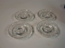 Julian Candlestick holders lead crystal set of 4 Toscany Inc. made in Yo... - £11.87 GBP