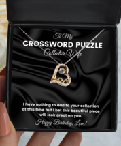 Necklace Birthday Present For Crossword Puzzle Collector Wife - Jewelry Love  - £39.50 GBP