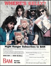 Night Ranger Brad Gillis Jeff Watson 1986 BAM magazine advertisement ad print - £3.30 GBP