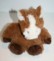 Warmies Brown White Horse Pony Jr Microwave Lavender Scent 9&quot; Calming Plush Soft - £14.94 GBP