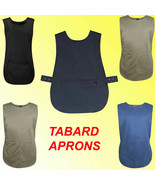 LADIES WOMEN TABARD APRON OVERALL KITCHEN CATERING CLEANING BAR PLUS SIZ... - £33.91 GBP+
