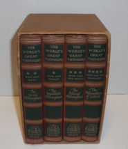 The Worlds Great Thinkers Set of 4 volumes 1947 First Edition Random House Books - $26.72