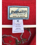 Vtg Pendleton Women’s Wool Sweater Vest Cardigan Sweater Holiday Christm... - £22.63 GBP