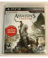 Assassin&#39;s Creed III 3 (Sony PlayStation 3, 2012) PS3 Game Complete - £3.92 GBP