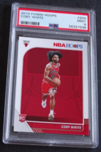 2019 Panini Hoops #204 Coby White Chicago Bulls Basketball Card PSA 9 Mint - £19.98 GBP