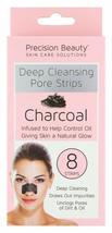 Precision Beauty Charcoal deep cleansing pore strips 8 count, 1.0 Count - $18.61