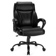 400 Pounds Big and Tall Adjustable High Back Leather Office Chair - £167.44 GBP