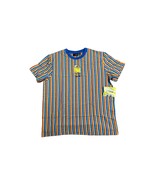 Nickelodeon Men&#39;s SpongeBob SquarePants Striped Logo T-Shirt Multicolor ... - £21.11 GBP
