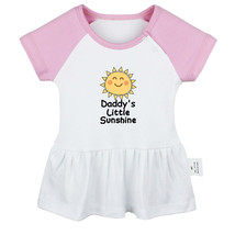 Daddy&#39;s Sunshine Funny Dresses Newborn Baby Princess Dress Infant Ruffle... - £10.26 GBP