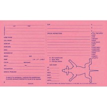 Pink Klip Kards Dog Grooming Kennel Card Diagram Info Checklist  5 x 8 1... - £28.36 GBP+
