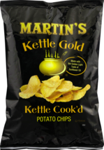 Martin&#39;s Kettle Gold Potato Chips Kettle Cook&#39;d 8 oz. Bag (3 Bags) - £22.71 GBP