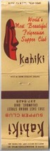 Matchbook Cover Kahiki Supper Club Columbus Ohio - £1.63 GBP