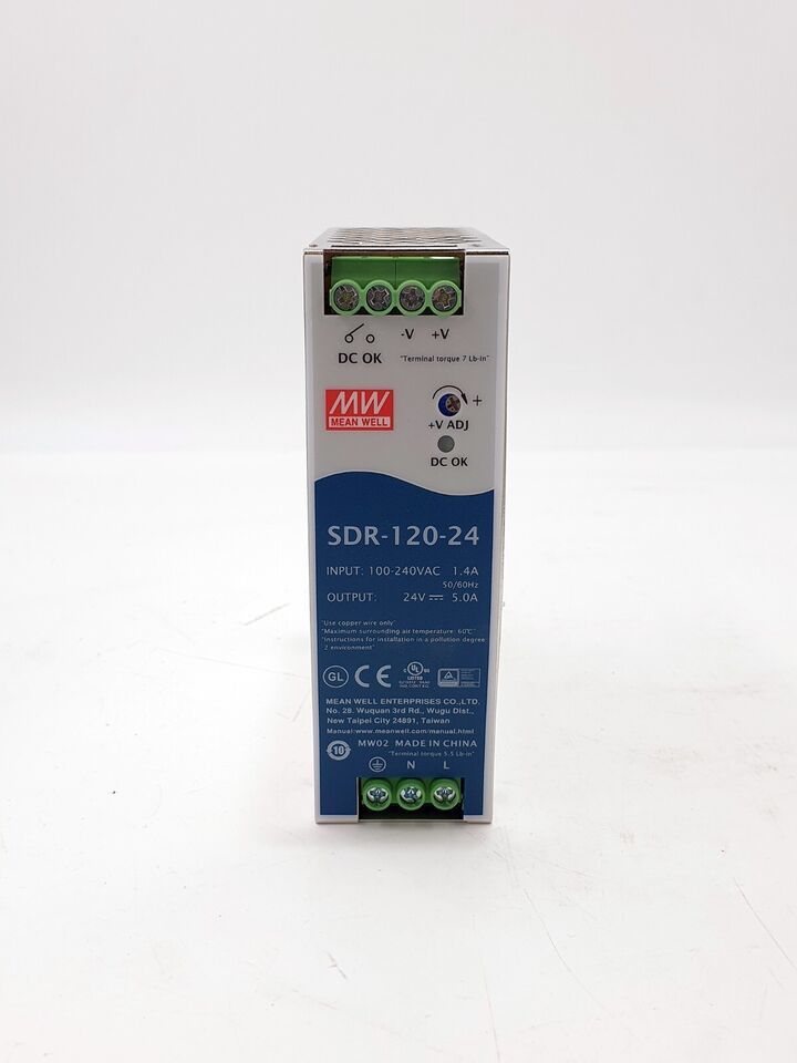 Kone KM51210783V000 Power Supply  MW SDR-120-24 24V, 5A - $48.51