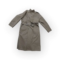 Carol Cohen Drizzle Medium Gray Rain Trench Coat w/ Lining Barney&#39;s 1980&#39;s - £35.55 GBP