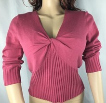 Nicole by Nicole Miller 100% Pink sweater pink Large NWT 36 Retail - £16.87 GBP