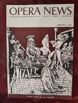 Rare METROPOLITAN OPERA NEWS Magazine February 3 1958 Gianni Schicchi Sa... - £12.80 GBP