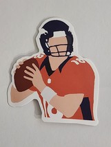 Faceless Football Player Getting Ready to Throw Ball #18 Sticker Decal A... - £2.03 GBP