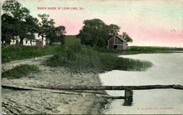 Vtg Postcard C 1908 North Shore of Loon Lake, Illinois - E.C. Kropp Co - £7.11 GBP