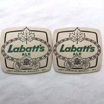 Labatt’s Ale Coaster Beer Paper Replacement 2  Vintage Bar Cardboard - £7.87 GBP