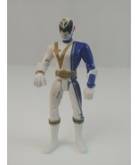 2004 Bandai Power Rangers SPD Omega White Ranger With Movable Joints 3.5... - $235.90 MXN
