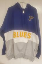 St. Louis Blues Profile Varsity Big &amp; Tall Quarter Zip Pullover Hoodie -... - $40.57 CAD+