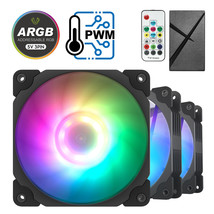 3 Pack Vetroo 120mm ARGB LED Computer Case Fan for CPU Cooling Addressab... - $54.99