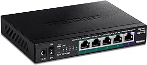 TRENDnet 5-Port Unmanaged 2.5G PoE+ Switch, Fanless, Compact Desktop Des... - $220.99