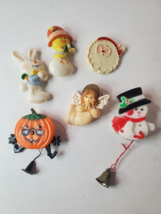 Plastic Pins Vintage Hallmark  Lapel 1970s Easter Halloween Christmas Lo... - £18.92 GBP