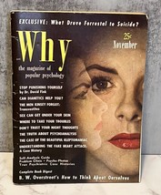 WHY #1 11/1950- 1st Issue Magazine of Popular Psychology-Dianetics L Ron Hubbard - £71.97 GBP