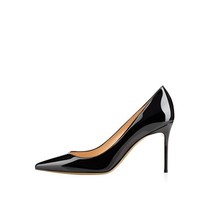 Classic Black High Heels Woman Shoe 8cm 10.5 - £47.30 GBP