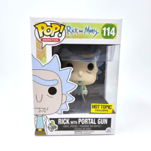 Funko Pop Animation Rick and Morty Rick with Portal Gun #114 Hot Topic E... - £21.31 GBP
